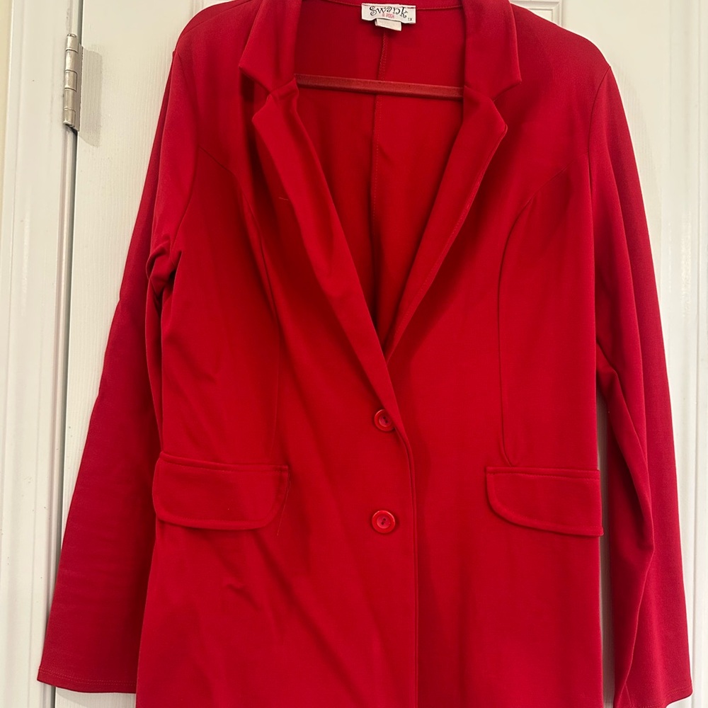SWANK Vibrant Red Blazer